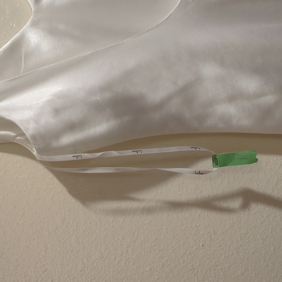 Lulu's forever type of love white stain mermaid silhouette wedding maxi dress - Picture 6 of 13